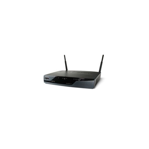 Cisco 878W ADSL WLAN Eingebauter Ethernet-Anschluss Black - Router (0 - 40 °C, -20 - 65 °C, 10 - 85%, 802.11g, 802.11b, IEEE 802.11b, 10/100Base-T(X))