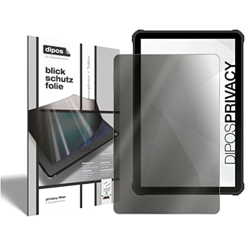 dipos 1x Blickschutzfolie kompatibel mit Oukitel RT1, Anti-Shock Schutz-Folie, für die Sitznachbarn bleibt das Display schwarz