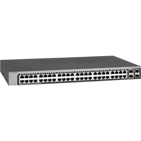 NETGEAR 48-Port-Gigabit-Ethernet-Smart-Switch (GS748T) – verwaltet, mit 2 x 1G SFP und 2 x 1G Combo, Desktop oder Rackmount, und begrenzter lebenslanger Schutz