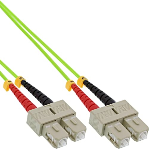 InLine 83515Q LWL Duplex Kabel, SC/SC, 50/125µm, OM5, 15m