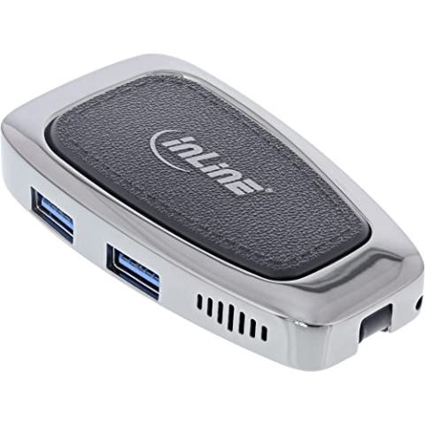 InLine® Multifunktions-Hub USB 3.2 Gen.2 USB Typ-C (2X USB-A 10Gb/s + 1xHDMI 4K@60Hz + 1x USB-C 10Gb/s & PD 100W)