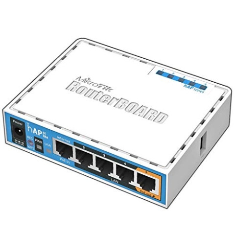 MikroTik RB952Ui-5ac2nD HAP AC Lite Router, 450 Mbit/s, Energie auf Ethernet (PoE) – Access Point (30 – 70 °C, IEEE 802.11 a, IEEE 802.11 ac, IEEE 802.11b, IEEE 802.11 g, IEEE 802.11 N)