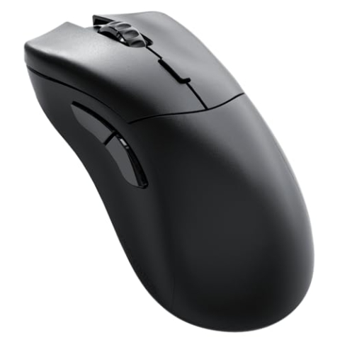 Glorious Gaming Model D 2 PRO 4K/8K Wireless Gaming Mouse – 2,4 GHz drahtlos, 4K/8K-Abruf, 100 Mio. Klicks, 62 g, Lange Akkulaufzeit, Sensor mit 26K DPI, ergonomisch, 6 Tasten, PTFE-Füße – Schwarz