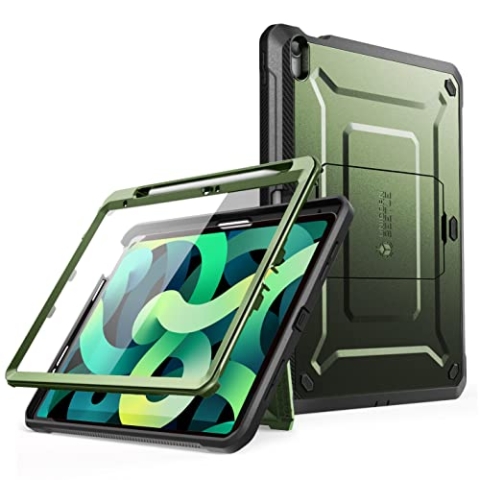 SUPCASE für iPad 11th Gen A16 Chip 11 Zoll 2025 Hülle Bumper Case 360 Grad Schutzhülle mit Displayschutz, Ständer und Stifthalter [Unicorn Beetle Pro] Hardcase für iPad 10th 10,9 Zoll 2022 (Grün)