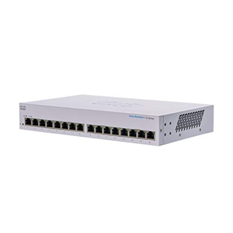 Cisco Business CBS110-16T-D Unmanaged Switch | 16﻿ GE-Ports | Begrenzter Lebenszeitschutz (CBS110-16T-D)