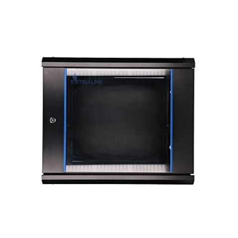 EXTRALINK 9U 600 x 450, schwarz, Rackmount-Schrank, Wandmontage