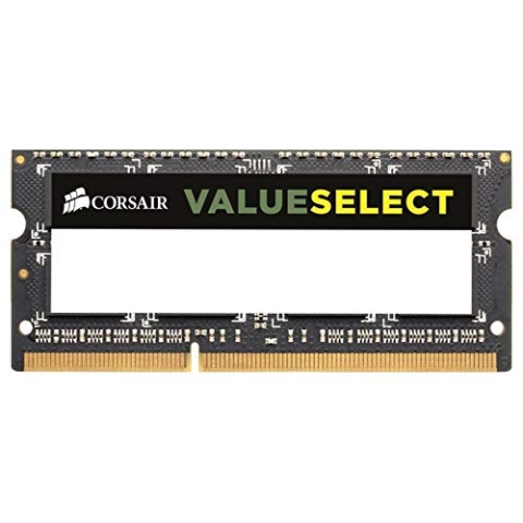 Corsair Value Select SODIMM 8GB (1x8GB) DDR3 1600MHz C11 Speicher für Laptop/Notebooks - Schwarz, CMSO8GX3M1A1600C11