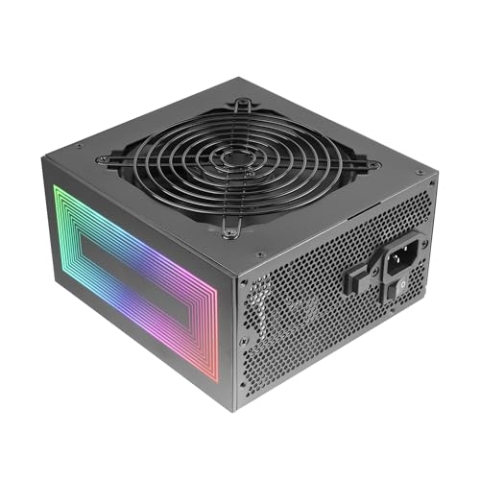 Mars Gaming MPB750S, ATX ARGB Netzteil 750W, 6 Jahre Garantie, 80Plus Bronze 230V EU, 90% Effizienz, 120mm AI-RPM Lüfter, ARGB MB Steuerung, DC-DC und SMD Technologien, Schwarz
