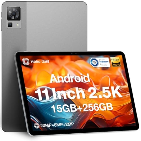 DOOGEE T30 Pro Android Gaming Tablet, 11 Zoll 2.5K Tablet PC /15 GB+256GB(2TB TF),Helio G99/Cota-Core 2.0 GHz/8580mAh(33W)/20MP/Dual SIM 4G LTE +5G WiFi