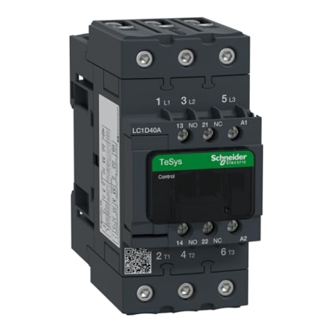 Schneider Electric, TeSys D Schütz LC1D40AP7-3P (3 NO) - AC-3-440 V 40 A - 230 V AC 50/60 Hz Spule