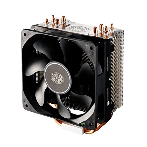 Cooler Master Hyper 212X-Kühler - Optimierte Kühlkörperlamellen - 4 Heatpipes, langlebiger POM-Lüfter