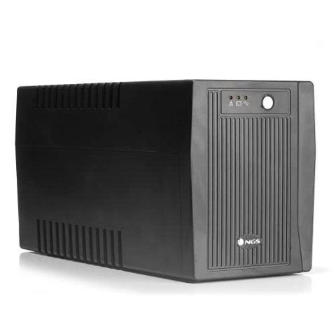 NGS FORTRESS2000V2 - Unterbrechungsfreie Stromversorgung USV, Off Line UPS 1500 VA, konstante Ausgangsspannung 900W für 4 Schuko-Steckdosen