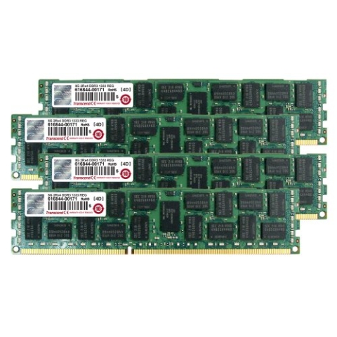 Transcend TS32GJMA533Y JetMemory Arbeitsspeicher 32GB (4X 8GB, 1333MHz, CL9) für Apple Mac Pro DDR3-RAM Kit