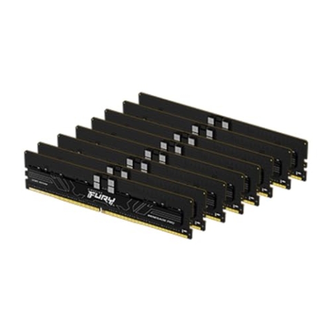 Kingston FURY Renegade Pro PnP 128GB 4800MT/s DDR5 ECC Reg CL36 DIMM Speicher Übertaktbares ECC Registered DIMM Kit mit 8 - KF548R36RBK8-128