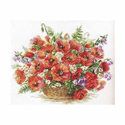 Beldizart Mohnblumenkorb