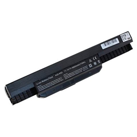 OTB Akku kompatibel zu Asus A53 / K53 / X53 Li-Ion 6600mAh Schwarz