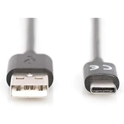 DIGITUS USB 2.0 Anschlusskabel - 10 Stück - 1.8 m - USB A (St) zu USB C (St) - 480 Mbit/s - Verbindungskabel - Schwarz