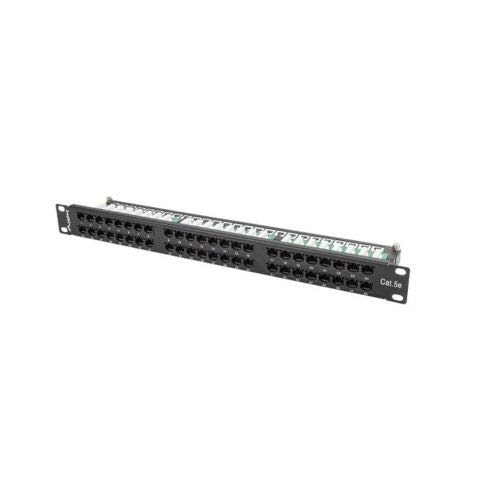 lanberg Patch Panel PPU5-1048-B 48 PUERTOS CATEGORIA 5E 19 1U Negro