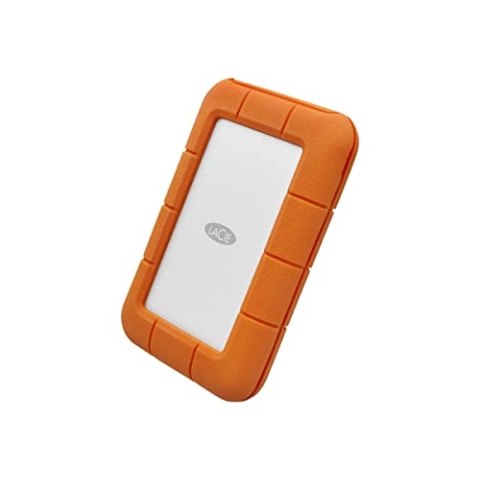 LaCie Rugged 1TB tragbare externe Festplatte, 2.5", PC Mac iPad & iPhone, Data Rescue Service (STFR1000800)