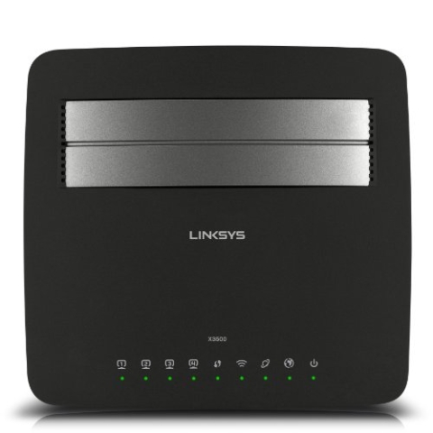 Linksys X3500 N750 Dual Band Wireless Router mit ADSL2+ Modem/USB