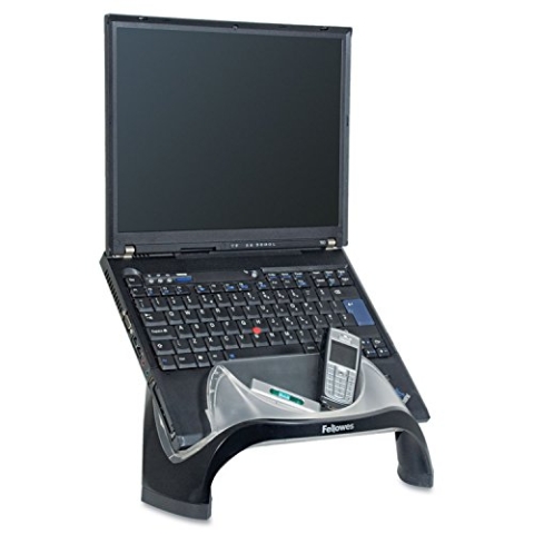 Fellowes Laptop Ständer Smart Suites, höhenverstellbar, ergonomisch, mit USB Hub, für Notebooks bis 17 Zoll