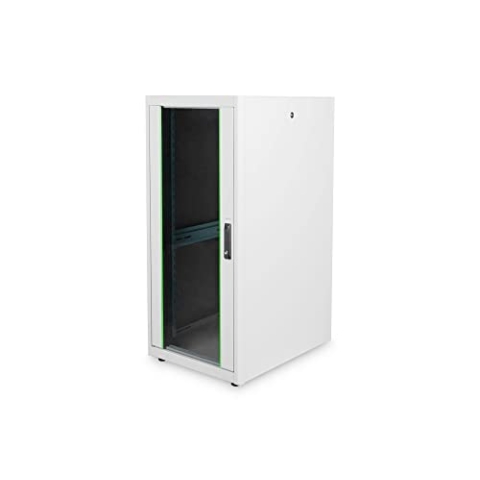 DIGITUS Netzwerkschrank - 19-Zoll Rack 26HE - 60x80 cm - Dynamic Basic Serie - Traglast 600 kg - Nutztiefe 750 mm - Grau
