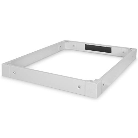 DIGITUS 10 cm Sockel für Unique Serverschränke von DIGITUS, 80 x 100 cm, auf 20 cm Höhe erweiterbar, Stauraum für Kabelüberlängen, Grau