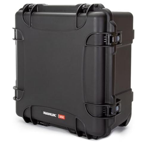 NANUK 968 Wasserdichter Hartschalenkoffer Mit Rädern und Anpassbarer Schaum - Mit Rädern - Schwarz