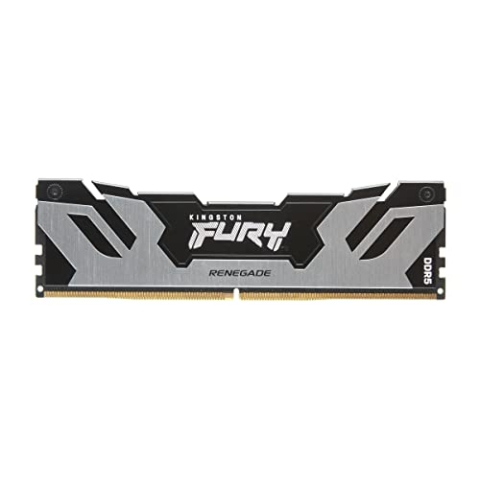 Kingston FURY Renegade DDR5 RGB Silber/Schwarz XMP 32GB 6400MT/s CL32 DIMM Desktop Gaming Speicher Einzelmodul - KF564C32RSA-32