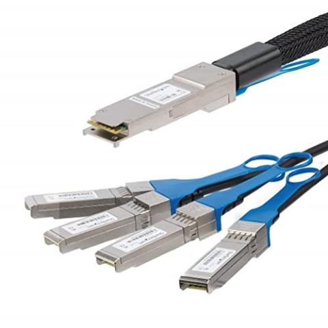 StarTech.com 1m QSFP+ Breakout Kabel - QSFP+ auf 4x SFP+ - QSFP zu SFP+ - 40G DAC Kabel - Passives Twinax Kabel