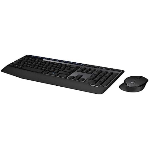 Logitech Wireless Combo MK345 RF Wireless Tastatur Französisch schwarz