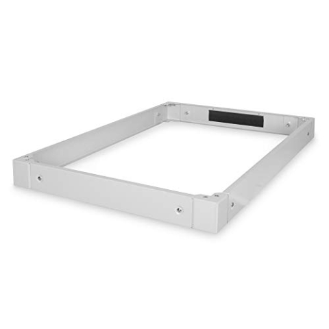 DIGITUS 10 cm Sockel für Unique Serverschränke von DIGITUS, 80 x 120 cm, auf 20 cm Höhe erweiterbar, Stauraum für Kabelüberlängen, Grau