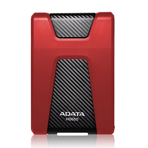 ADATA HD650 - 1 TB, externe Festplatte mit USB 3.2 Gen.1, rot