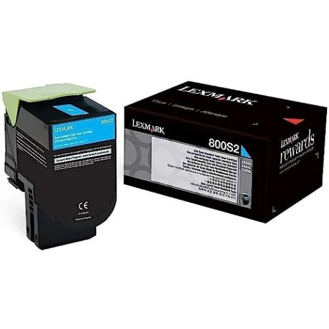 Lexmark 80C0S20 Cartouche de toner 1 pièce(s) Original Cyan