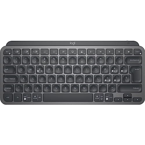 Logitech MX Keys Mini for Business kabellose beleuchtete Tastatur, Italienisches QWERTY-Layout - Graphit