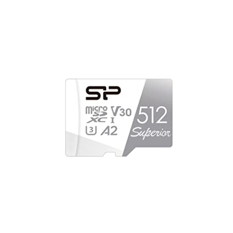 MicroSD 512GB Silikon Power (Nintendo Switch Operation Verified) 4K kompatibel, UHS-I U3 V30 A2 Standard Ultra HD kompatibel, große Kapazität, maximale Geschwindigkeit 100MB/s SP512GBSTXDA2V20SP