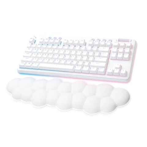 Logitech G715 Kabellose Gaming-Tastatur mit LIGHTSYNC RGB Beleuchtung, Lightspeed Technologie, Touch-Switches (GX Brown) und Handballenauflage, kompatibel mit PC und Mac