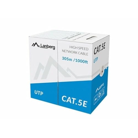 LANBERG Cat.5e UTP 305m Solid Green CCA