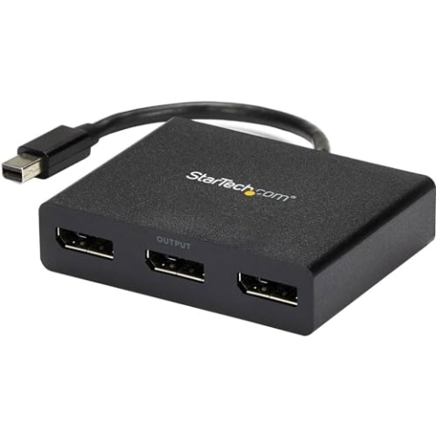 StarTech.com Mini DisplayPort 1.2 auf DisplayPort MST Hub - Triple Head mDP/ DP Multi Stream Transport - DisplayPort Verteiler (MSTMDP123DP)