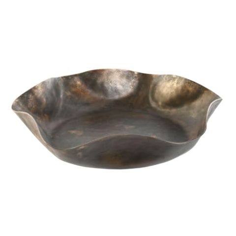 DKD Home Decor Tischdekoration, Bronze, goldfarben, Antik-Finish, 47 x 47 x 7 cm