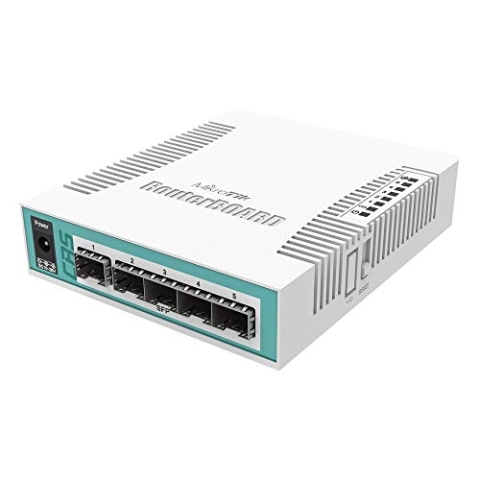 MikroTik CRS106-1C-5S Network Switch Gigabit Ethernet (10/100/1000) Power Over Ethernet (PoE) White