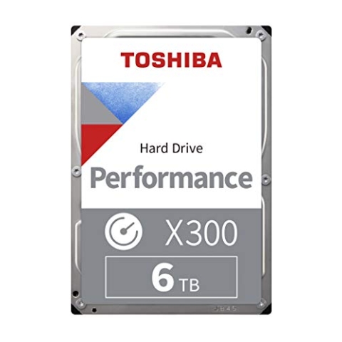 Toshiba X300 6TB High Performance Internal Hard Drive 3.5’’ SATA. 7200rpm, 128MB Buffer, 3 Yr Warranty (HDWR460UZSVA)