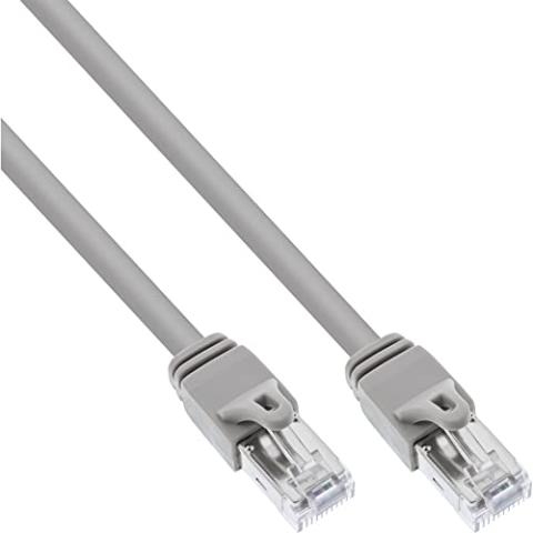 InLine 76730A Patchkabel, S/FTP (PiMf), Cat.6 zertifiziert, 250MHz, PVC, Kupfer, grau, 30m