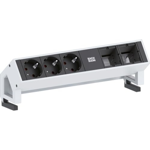 Bachmann 902201 DESK2 3X Schutzkontakt 2X ABD GST18, Weiß