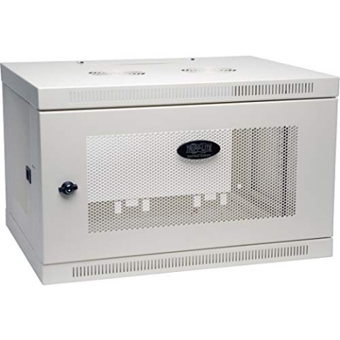 Tripp Lite by Eaton SmartRack 6U Mini-Wandgehäuse mit geringer Bautiefe für Switch-Tiefe (Weiß) (SRW6UW)
