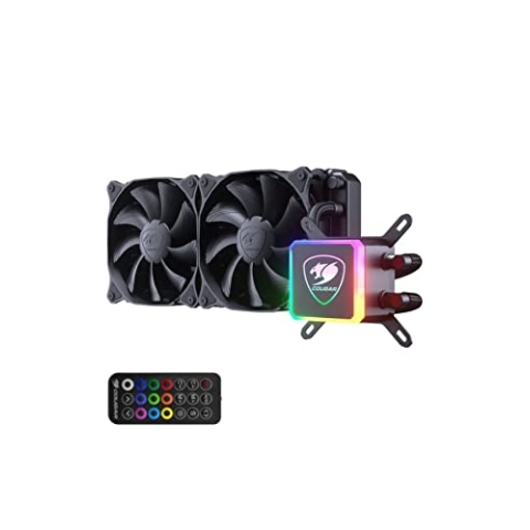 Cougar AIO Liquid Cooling Aqua 240 ARGB VA120 ARGB fansx2+ARGB Pump Head+Remove Control, 3MAQR240.0001