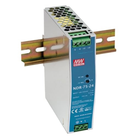 Mean Well NDR-75 Serie NDR-75-12 Industrielle DIN-Schiene mit einem Ausgang (NDR-75-12)
