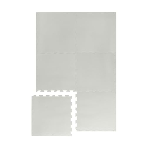 3 Sprouts - Puzzlematte Baby - Spielmatte aus Schaumstoff für Kinder, Krabbelmatte, Bodenmatte, XXL - Grau