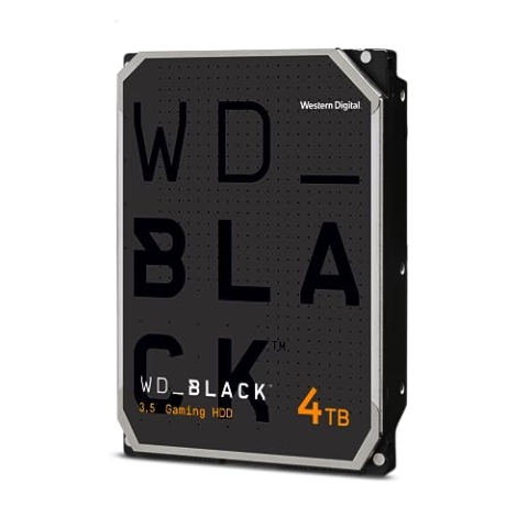 WD_Black 4TB Hochleistungsspeicher 3.5" HDD Gaming Festplatte, 7.200 U/min, SATA 6 GB/s, 256MB Cache, Schwarz