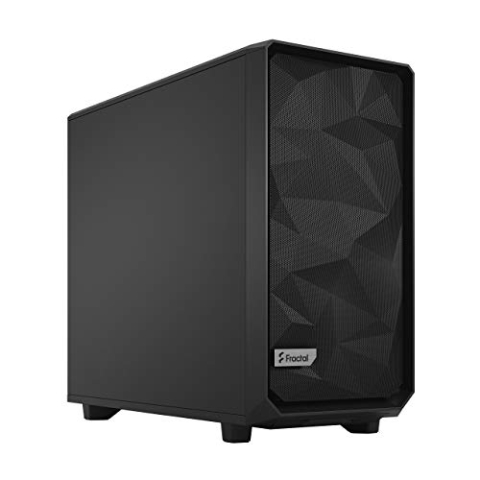 Fractal Design Meshify 2 ATX-Gehäuse – Flexibles Design, Hervorragende Belüftung, USB-C-Frontanschluss, Schwarz